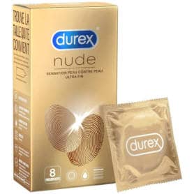 Durex Nude Sensation Peau contre peau - 8 préservatifs