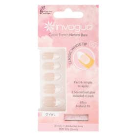 Invogue Bare French Oval Nails - Pack of 28