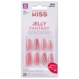 Kiss Gel Fantasy Jelly Press On Nails Be Jelly 28 Pieces