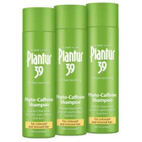 Plantur 39 Caffeine Shampoo Prevents and Reduces Hair Loss | Coloured and Stressed Hair 3 x 250ml