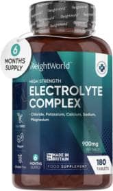 Electrolytes Tablets - 180 Vegan Hydration Tablet (6 Months Supply) - Sugar- & Carb-Free Rehydration Tablets with Electrolytes Like Magnesium, Potassium & Sodium - Fasting & Keto Electrolyte Tablet