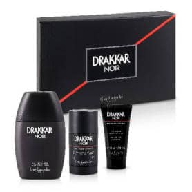 Guy Laroche Drakkar Noir 50ml Edt + 75g Intense Deodorant Stick + 50ml Hair & Body Gel Gift Set