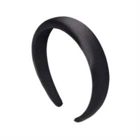 SOHO Satin Headband - Black