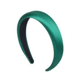 SOHO Satin Headband - Dark Green