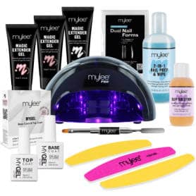 Mylee Professional Magic Extender Gel Nail Kit with LED Lamp