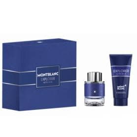 Mont Blanc Explorer Ultra Blue Eau de Parfum Men's Aftershave Gift Set Spray 60ml with Shower Gel