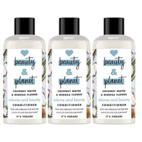 Love Beauty & Planet Volume and Bounty Travel Size Conditioner, 3x100ml
