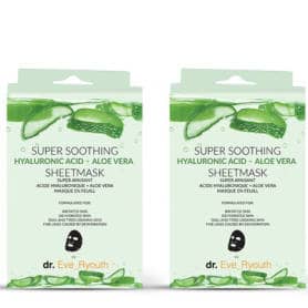 dr. Eve_Ryouth Super soothing Hyaluronic acid  Aloe Vera sheet Mask  x2