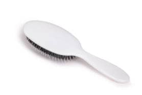 Rock & Ruddle White Shimmer Hairbrush Small with mixed bristles