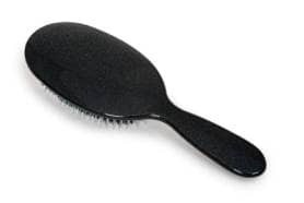 Rock & Ruddle Black Stardust Hairbrush Small with mixed bristles