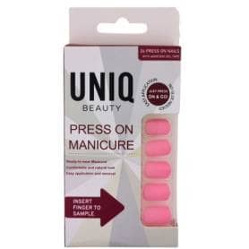 UNIQ Click On / Press On Manicure Nails - Bare Pink (24 PCS)