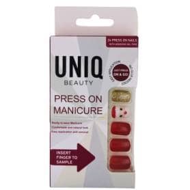UNIQ Click On / Press On Manicure Nails - Christmas (24 PCS)