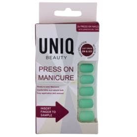 UNIQ Click On / Press On Manicure Nails - Mint (24 PCS)