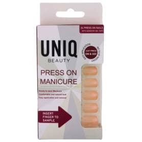 UNIQ Click On / Press On Manicure Nails - Nude (24 PCS)