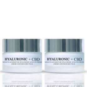 London Botanical Laboratories - 2 x Hyaluronic acid + CBD Molecular Moisture Surge Eye Cream 20ml