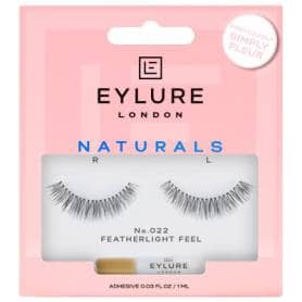 Eylure Naturals Strip Lashes - No 022 Featherlight Feel - Tapered Ends with Glue