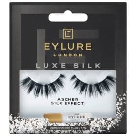 Eylure Luxe Silk Lashes - Ascher - Black Gradual Length False Fake Eyelashes