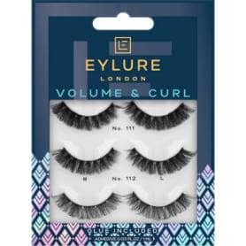 Eylure Volume & Curl Lashes x3 Multipack False Eyelashes