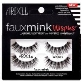 Ardell Faux Mink Eyelashes - Black Wispies Twin Pack - Knot Free Invisiband