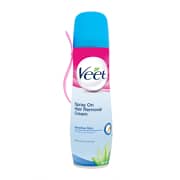 Veet Sensitive Skin Spray On Hair Removal Cream 150ml