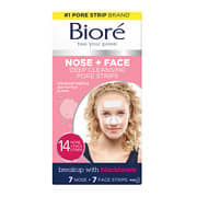 Biore Deep Cleansing Pore Strips Combo 7 Nose Strips & 7 Face Strips