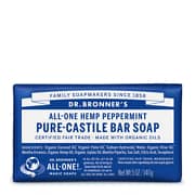 Dr Bronner's All-One Hemp Peppermint Castile Bar Soap 140g