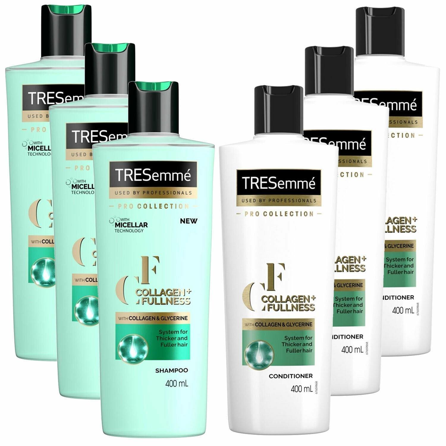 Tresemme Pro Collection Collagen And Fullness Shampoo And Conditioner Set 3