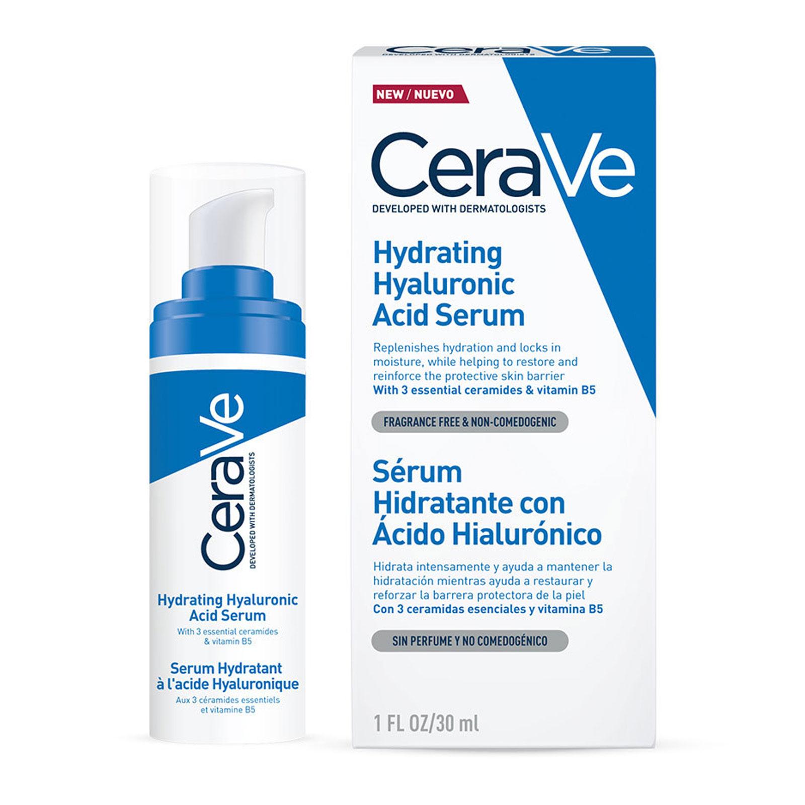 CeraVe Hydrating Hyaluronic Acid Serum All Skin Types 30ml | FEELUNIQUE