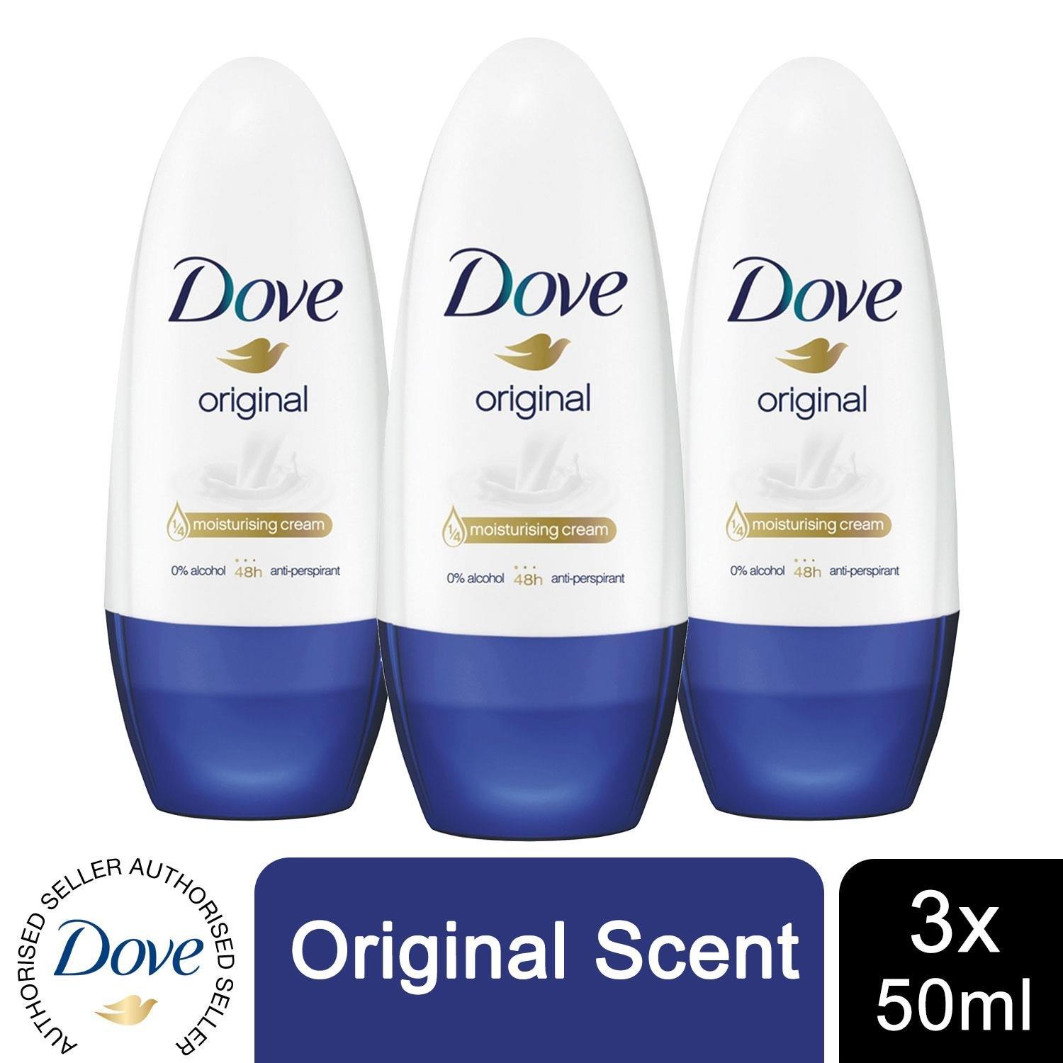 Dove Original Moisturising Cream Anti Perspirant Deodorant Roll On X