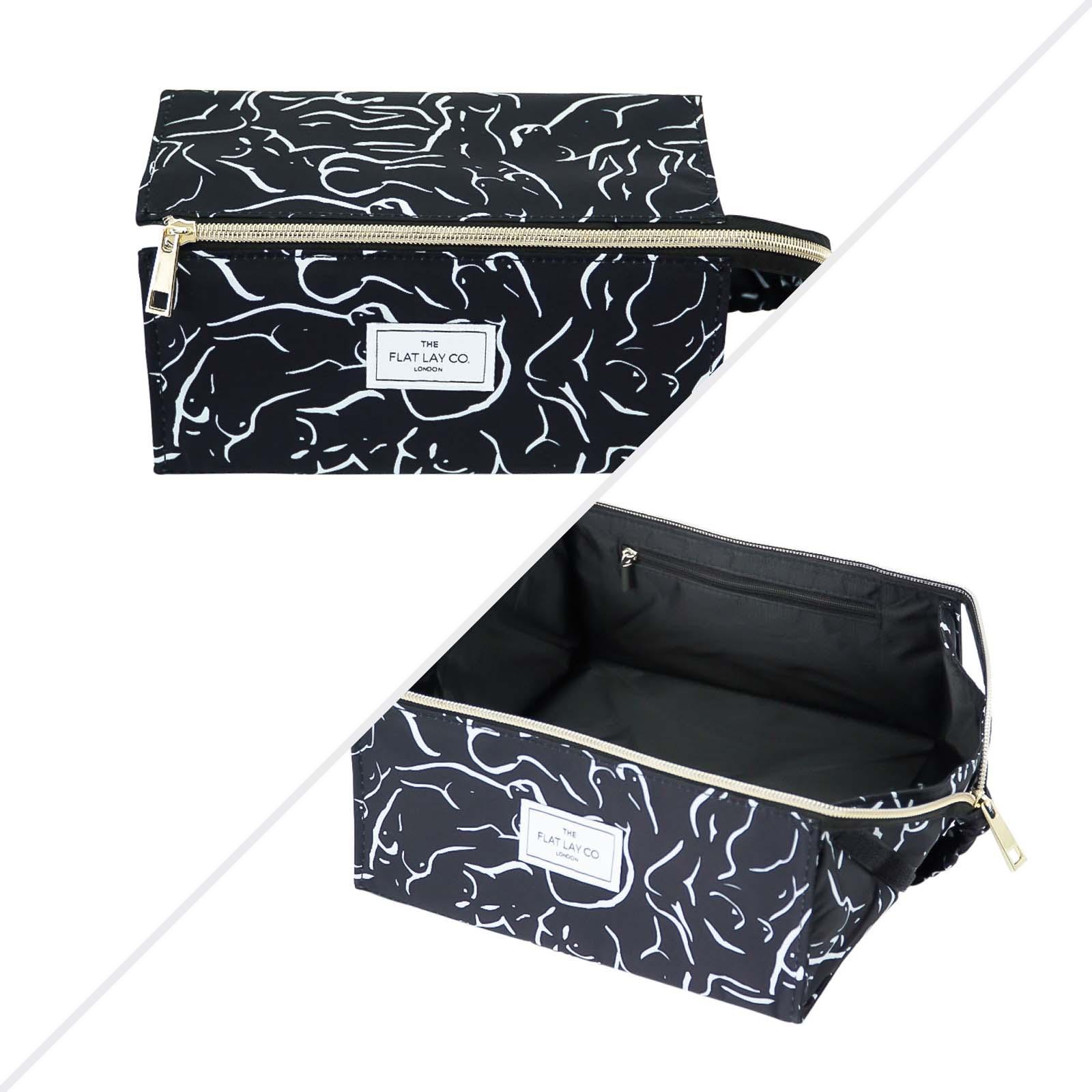 The Flat Lay Co. Open Flat Makeup Box Bag Forms | SEPHORA UK