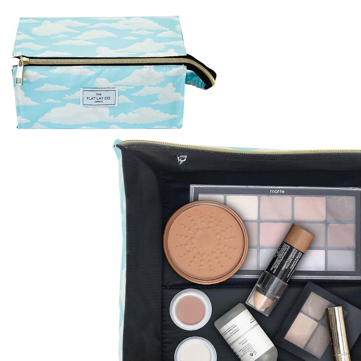 The Flat Lay Co. Open Flat Makeup Box Bag Cloudy | SEPHORA UK
