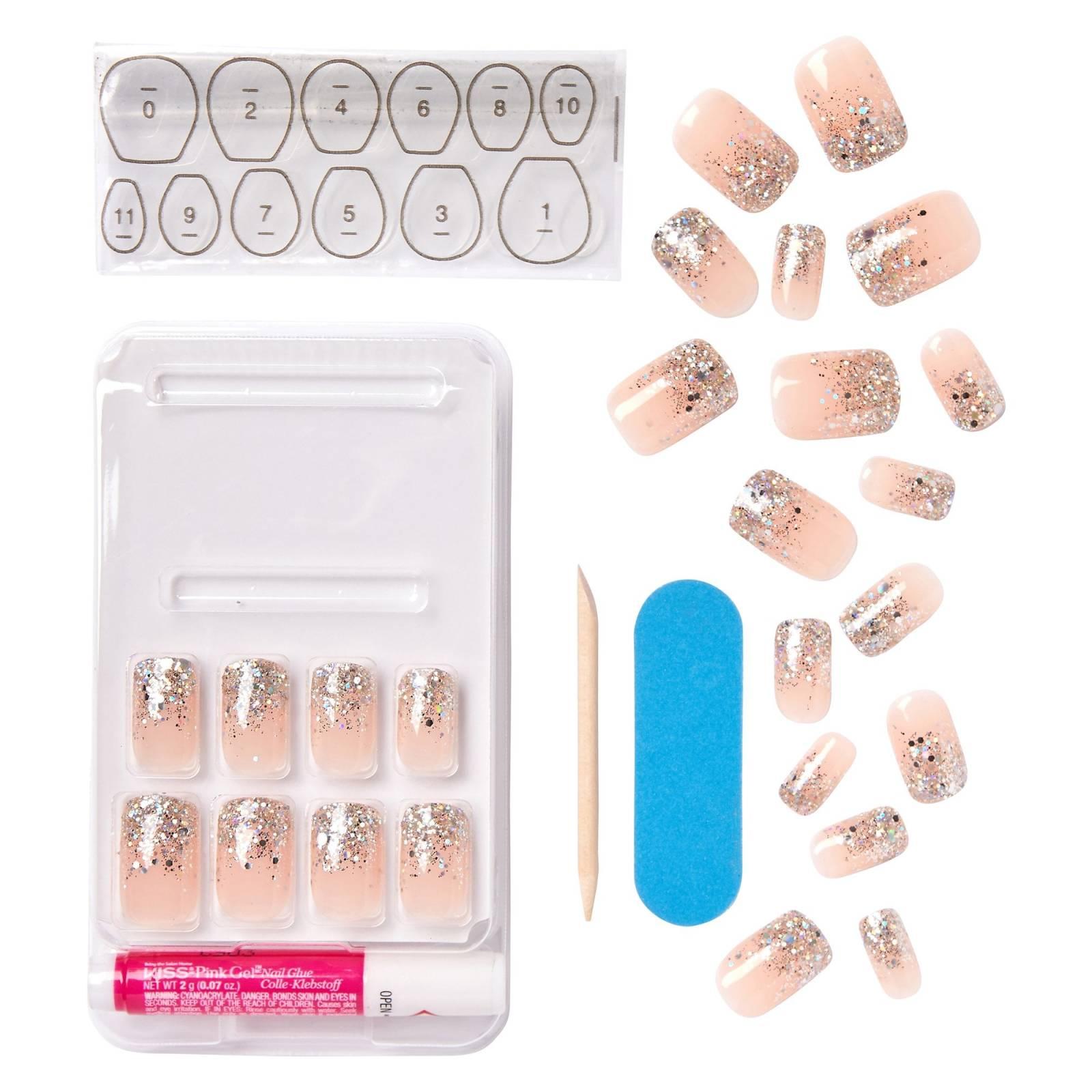Kiss Gel Fantasy Press On Nails Fanciful 28 Pieces | FEELUNIQUE