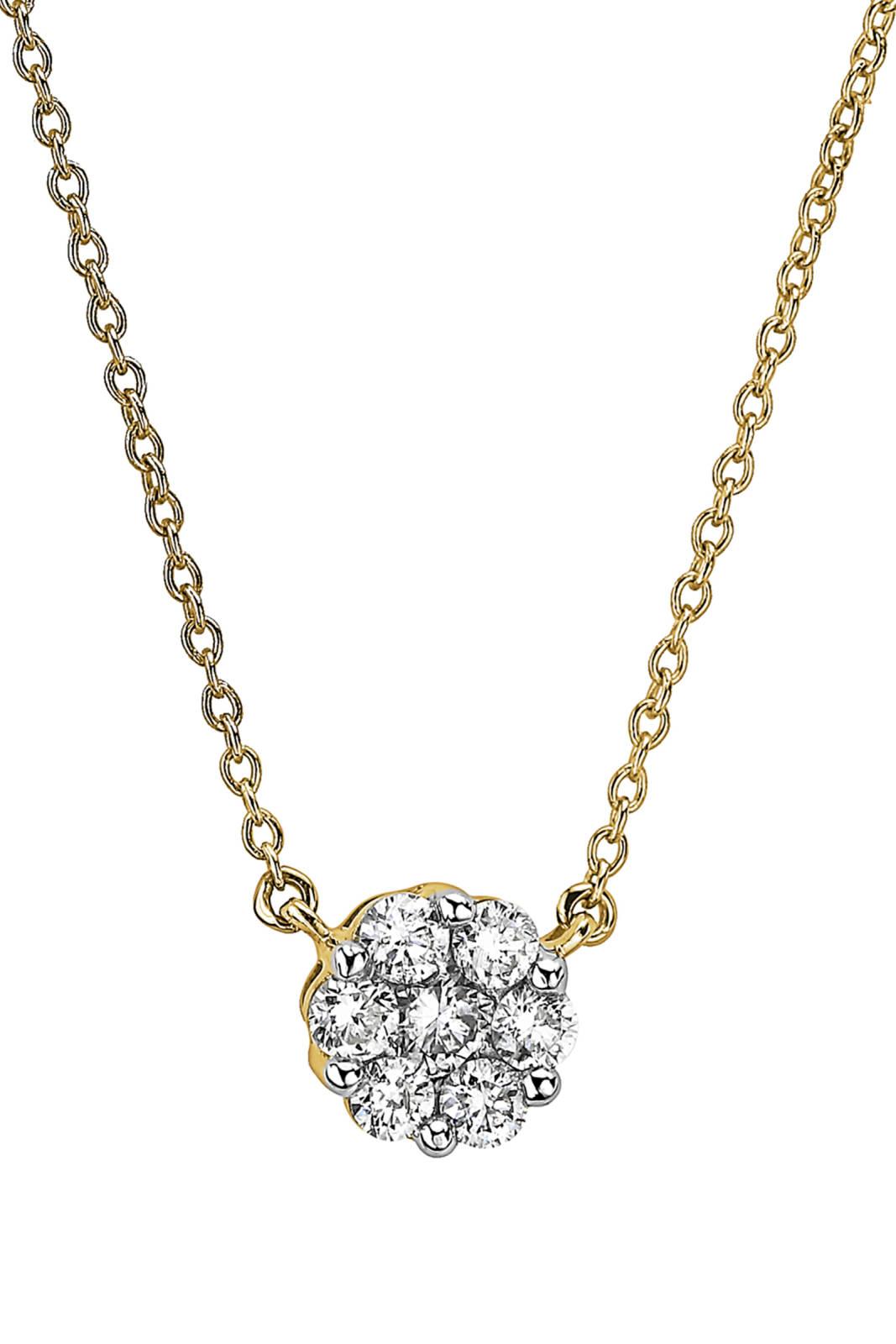 Created Brilliance Yvette 9ct Yellow Gold 0.25ct Lab Grown Diamonds ...