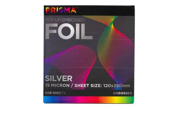 Prisma Silver 15 Micron PopUp Embossed Foil (500 Sheets) | FEELUNIQUE