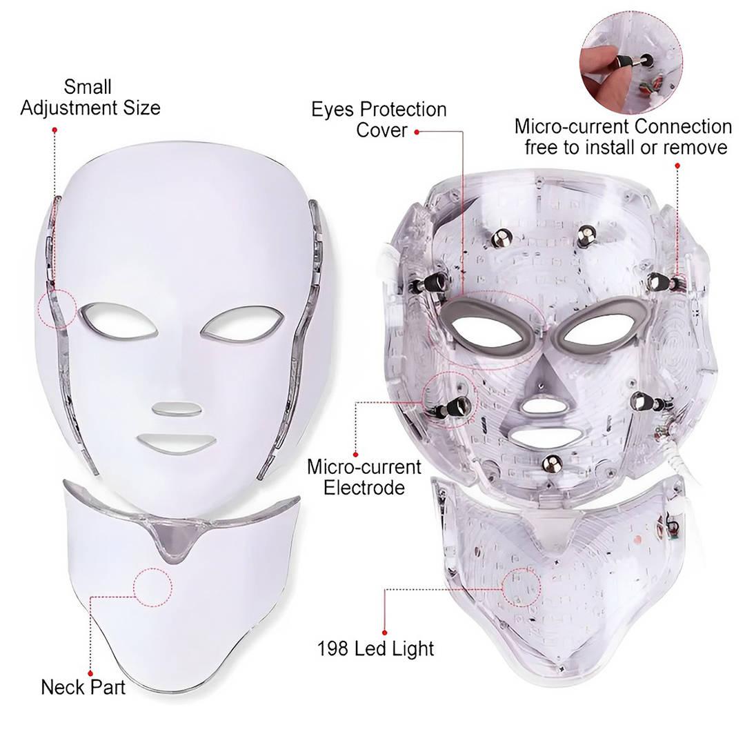 Eclat Skin London Limited Edition 7 Colour LED Face & Neck Mask ...