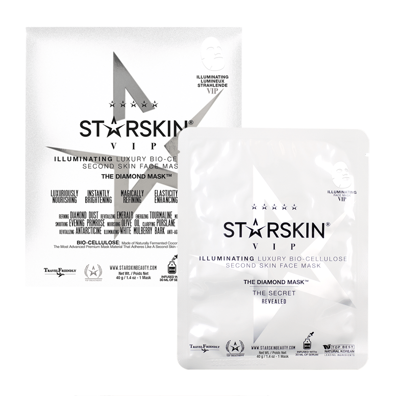 STARSKIN® The Diamond Mask™ VIP Illuminating Coconut Bio-Cellulose ...