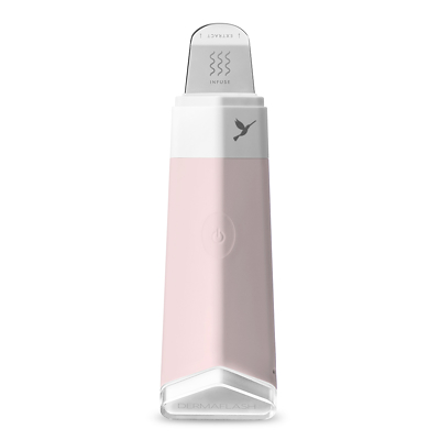 DERMAFLASH® DERMAPORE Ultrasonic Pore Extractor Serum Infuser Icy Pink - USB Plug