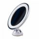 UNIQ Miroir rond avec lumière LED et ventouse x10 miroir grossissant - Blanc