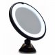 UNIQ Suction-cup Mirror With LED Light and 10X Magnification - Black