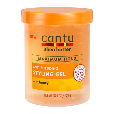 Cantu Shea Butter Maximum Hold Anti-Shedding Styling Gel with Honey 524g
