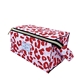 The Flat Lay Co. Open Flat Makeup Box Bag Pink Leopard