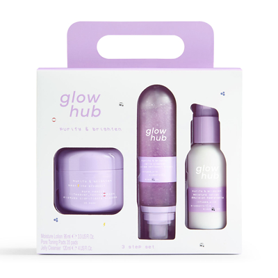 Glow Hub purify & brighten 3 step set