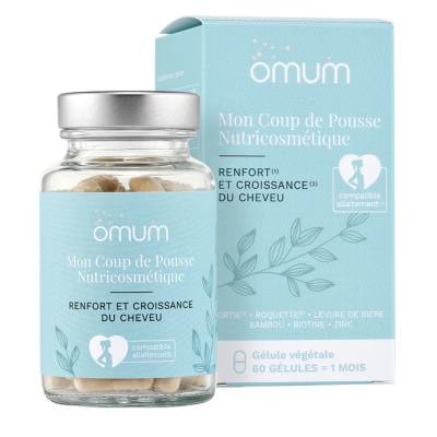 Omum Mon Coup de Pousse Nutricosmétique - 60 gélules - Complément Alimentaire Croissance Cheveu