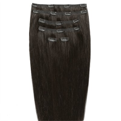 GOLD24 Clip-in Extensions #2 Dark Brown - 50 cm