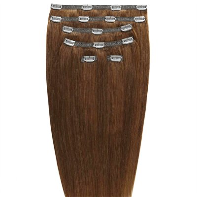 GOLD24 Clip-in Extensions #12 Light Brown - 50 cm