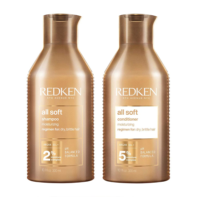Redken All Soft Shampoo & Conditioner 300ml Duo