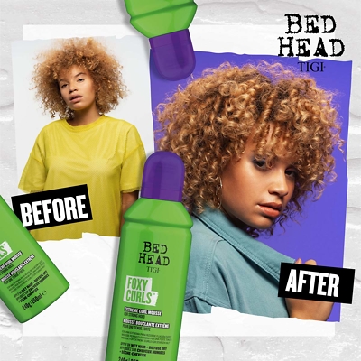 Bed Head by TIGI Foxy Curls Curly Hair Mousse for Strong Hold 250ml |  FEELUNIQUE