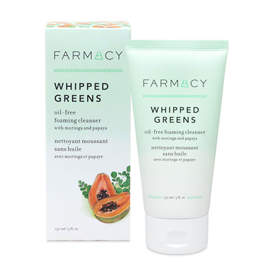 Farmacy Beauty Whipped Greens Oil-Free Foaming Cleanser With Moringa And Papaya 150ml