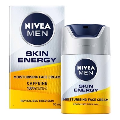 Nivea Men Skin Energy Face Cream Moisturiser 50ml