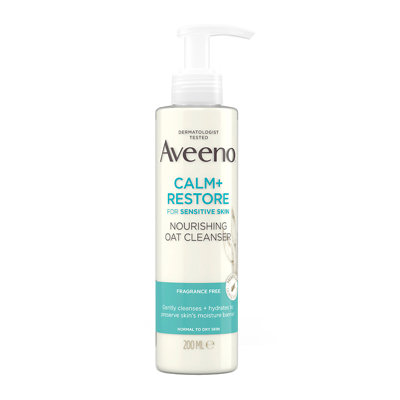 Aveeno Face Calm + Restore Nourishing Oat Cleanser 200ml